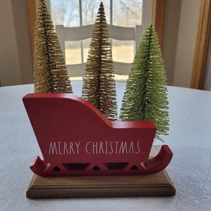 Rae Dunn Merry Christmas Sleigh Sign